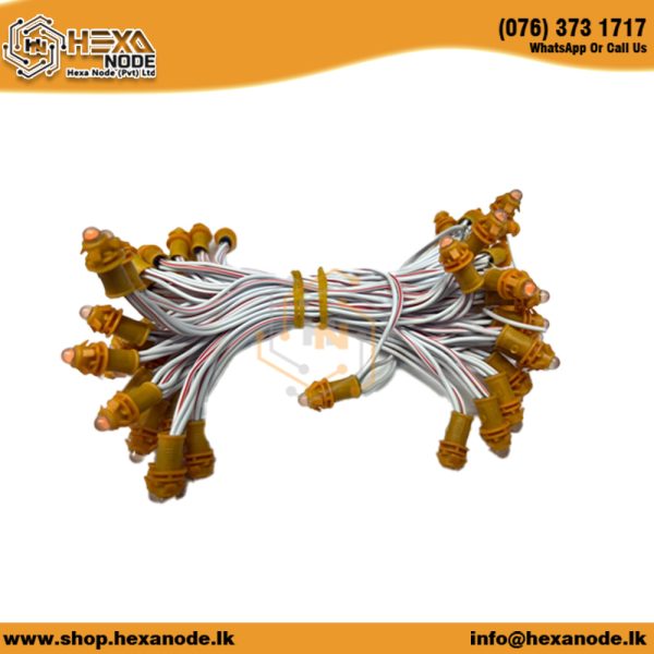 12VDC 50LED String Warm White - Total Length is 11.5 feet (~3.5m) Gap Between Two LED is 8cm