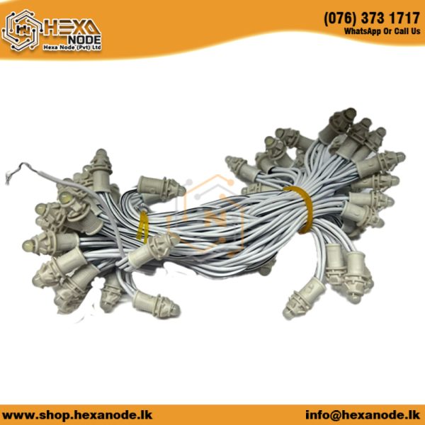 12VDC 50LED String Cool White - Total Length is 11.5 feet (~3.5m) Gap Between Two LED is 8cm