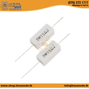15R / 15Ohm 5W Ceramic Cement Resistor