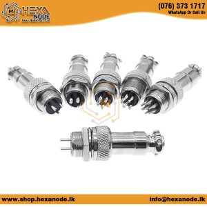 2 Pin to 10 Pin 16mm GX16 M16 Metal Aviation Plug Socket Pair